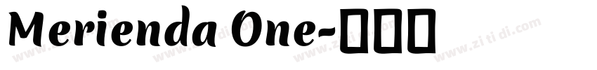 Merienda One字体转换